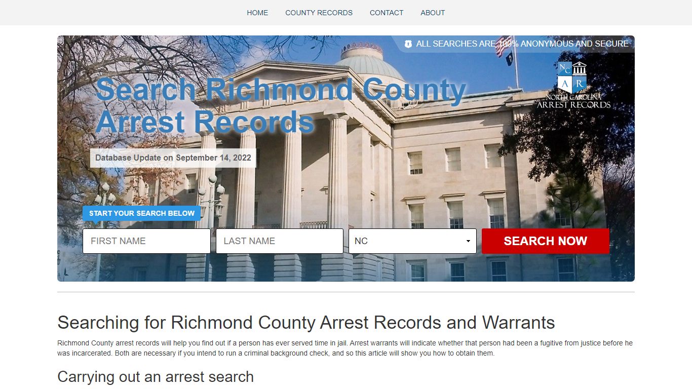 How to Find Richmond County Arrest records